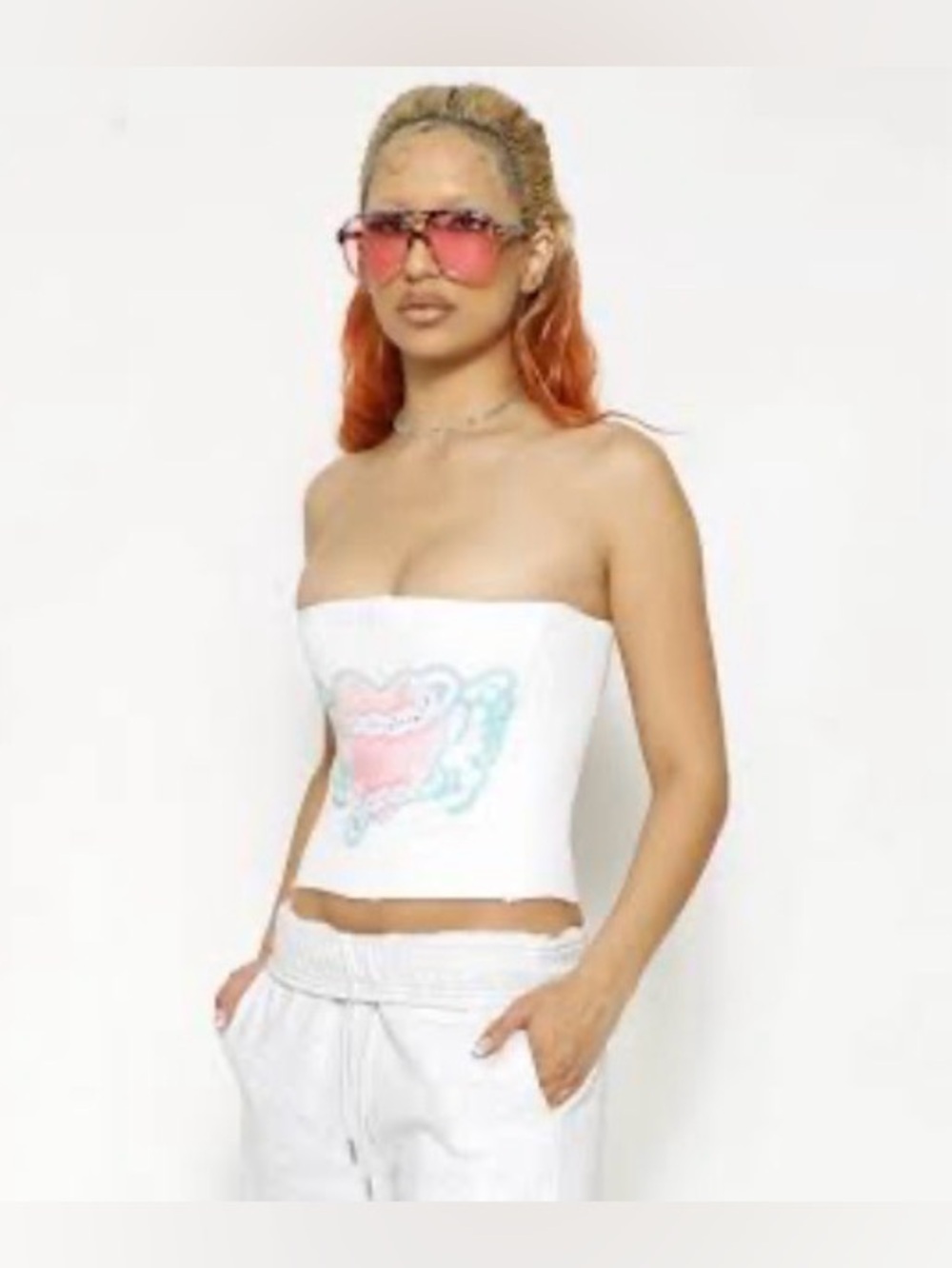 BOYS LIE X YUNG REAPER Tag You’re It Waffle Corset